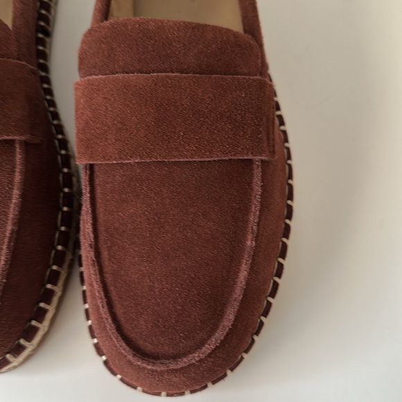 Zara Leather Moccasin Espadrilles Chestnut Men’s Shoes - Picture 5 of 17